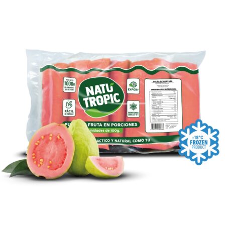IQF Ecuadorian Guava Pulp - Pulpa de Guayaba Ecuatoriano Congelado 100g each (Pack of 10 sachets)