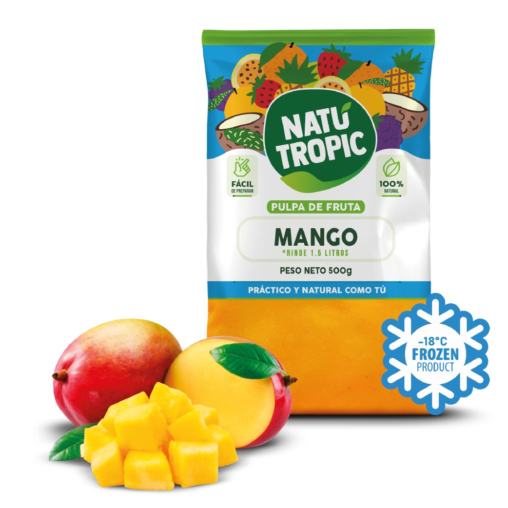 IQF Ecuadorian Mango Pulp - Pulpa de Mango Ecuatoriano Congelado 500g