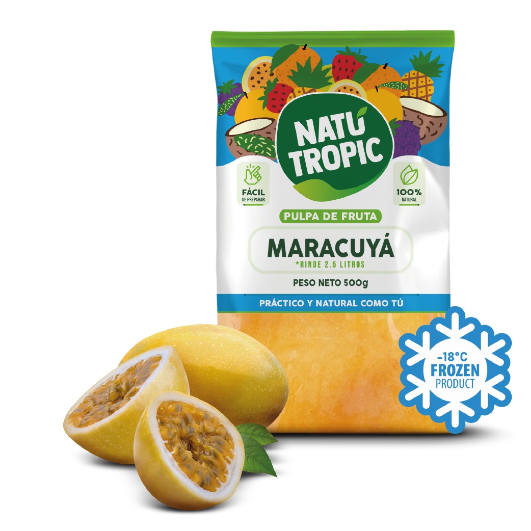 IQF Ecuadorian Passion Fruit Pulp - Pulpa de Maracuyá Congelado 500g