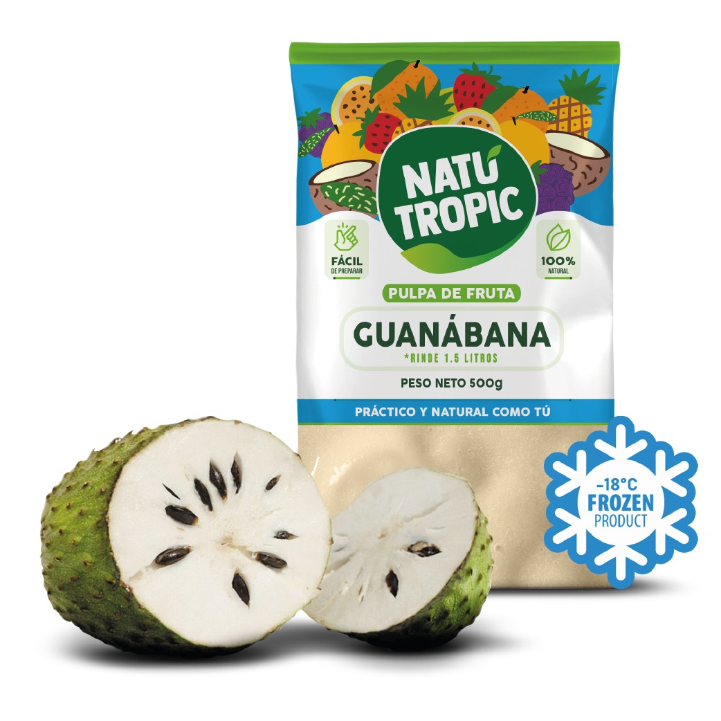 IQF Ecuadorian Soursop Pulp - Pulpa de Guanabana Ecuatoriana Congelado 500g