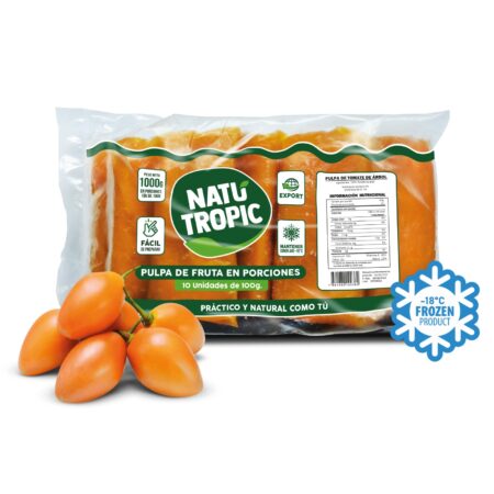 IQF Ecuadorian Tamarillo Pulp - Pulpa de Tomate de árbol Ecuatoriano Congelado 100g each (Pack of 10 sachets)