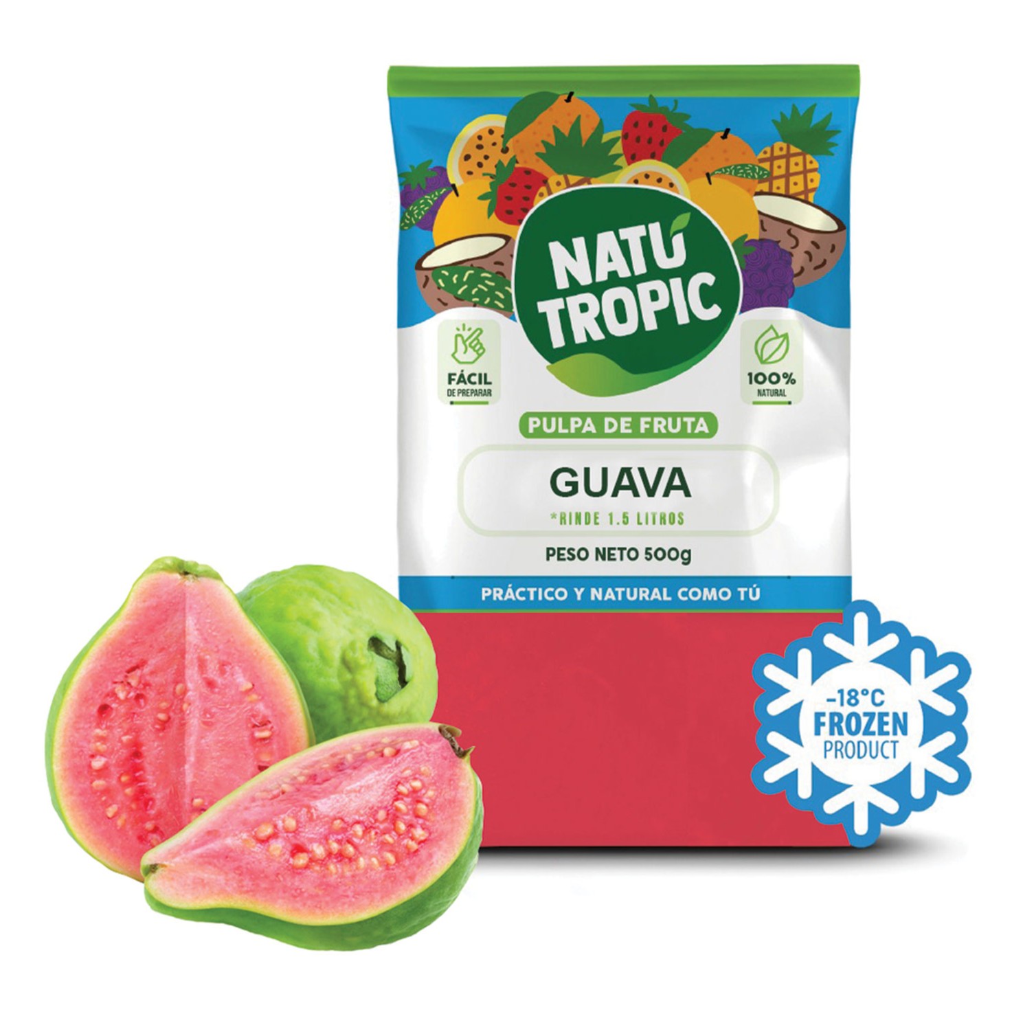 IQF Ecuadorian Guava Pulp - Pulpa de Guayaba Ecuatoriano Congelado 500g